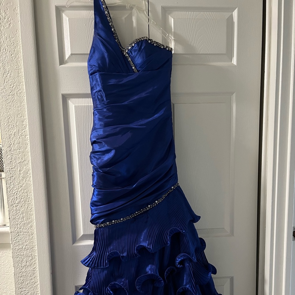 Royal blue mermaid gown